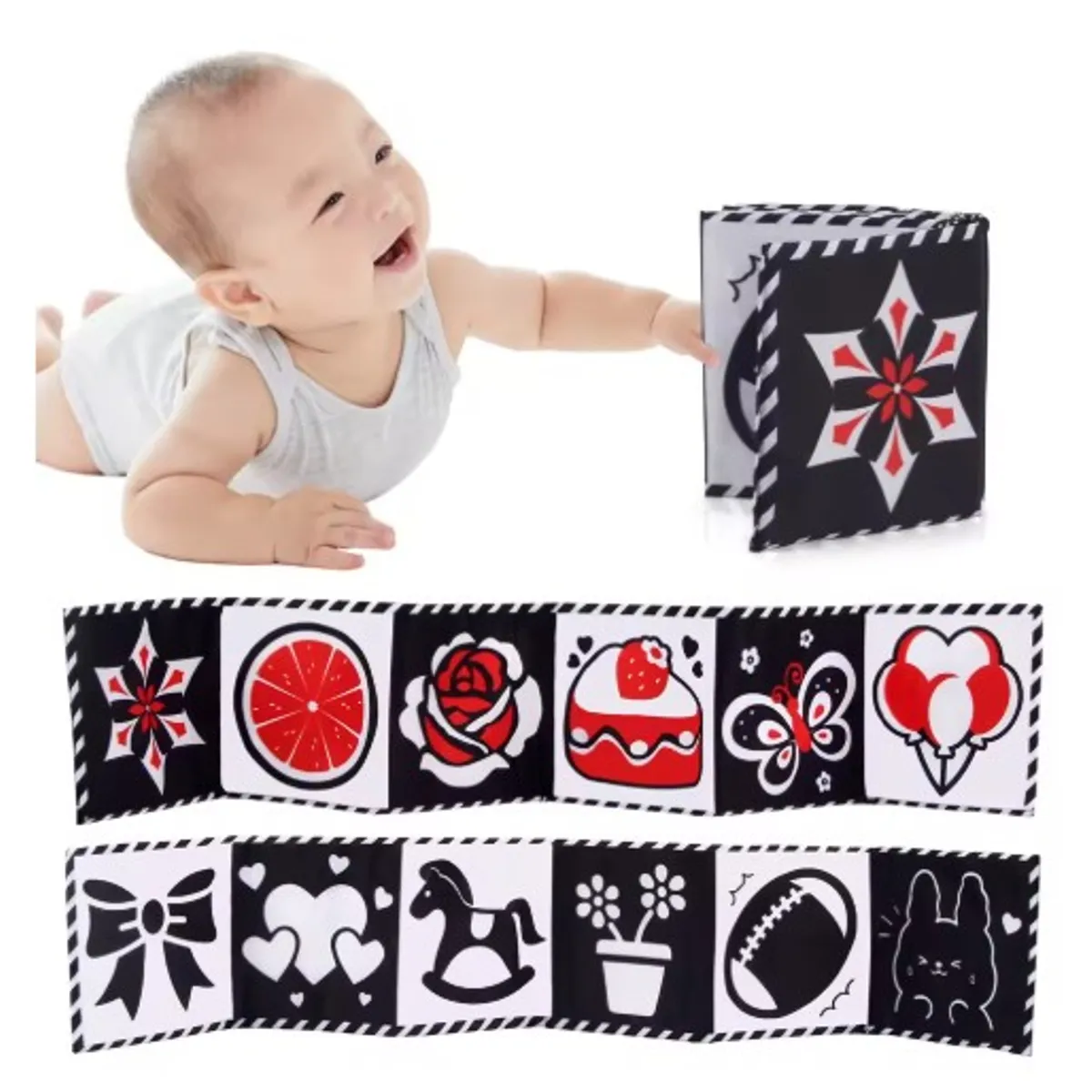 GENERICO - Libro de tela sensorial para bebes primeros meses