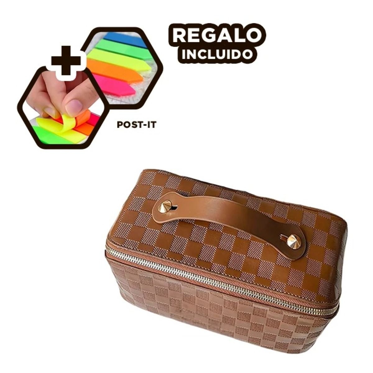 RYBIU IMPORT - Pack12 Cosmetiquero para Perfume Marr Y+Banderitas Adhesivas