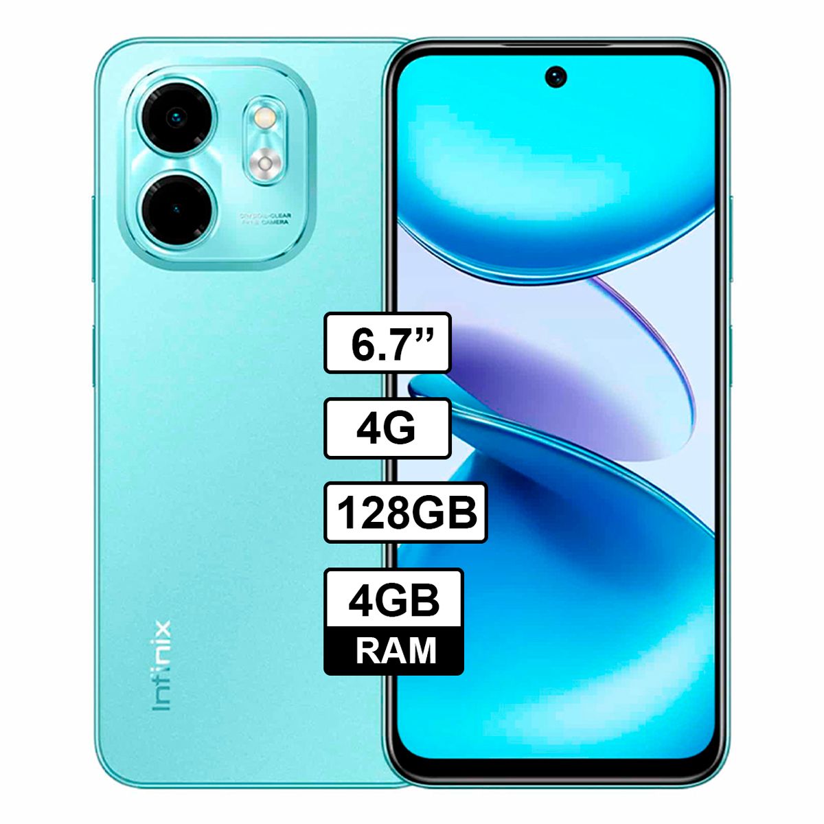 INFINIX - Celular Infinix smart 9 4GB - 128GB Color Verde