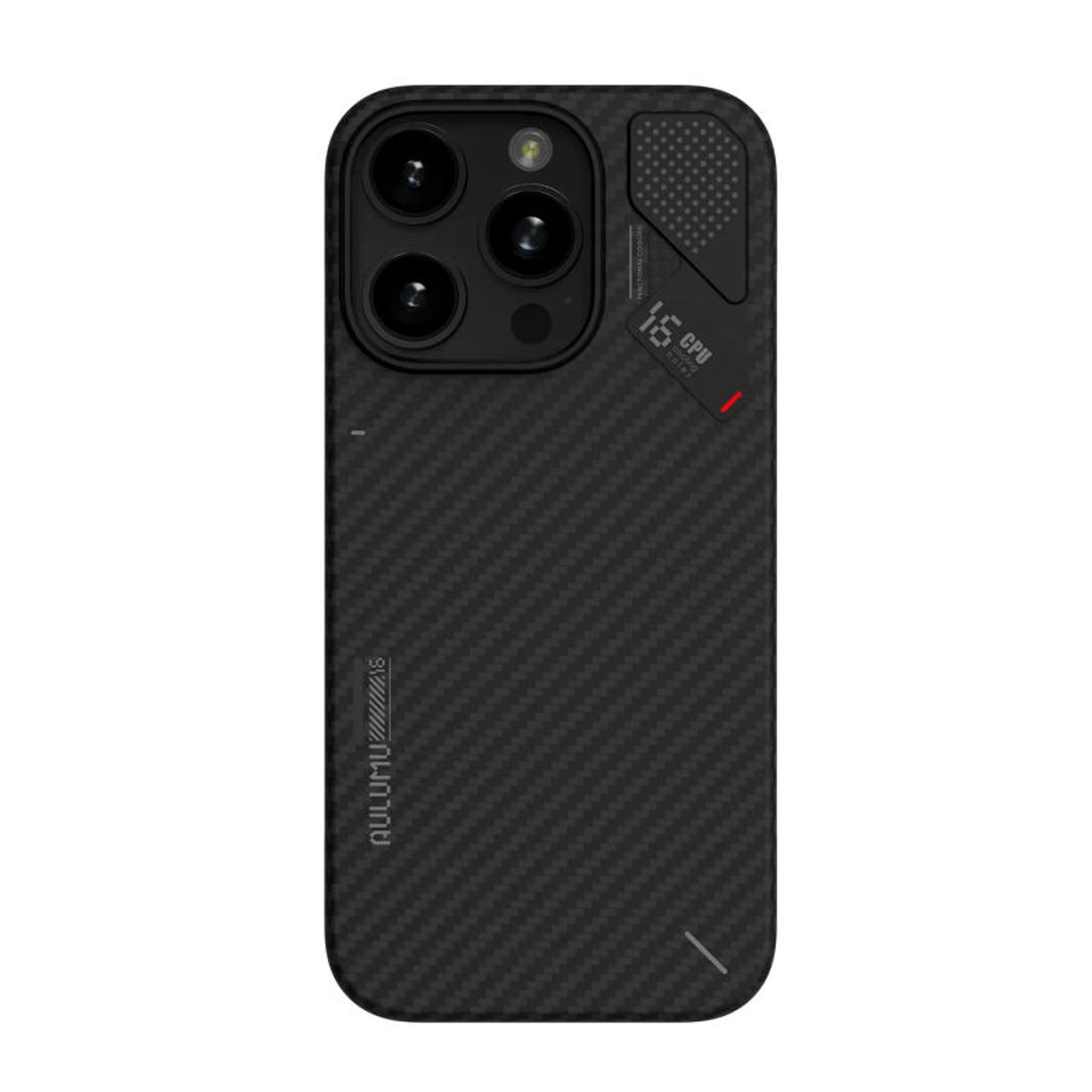 AULUMU - Case Importado iPhone 16 Pro Aulumu Fibra Aramida Magnético Negro