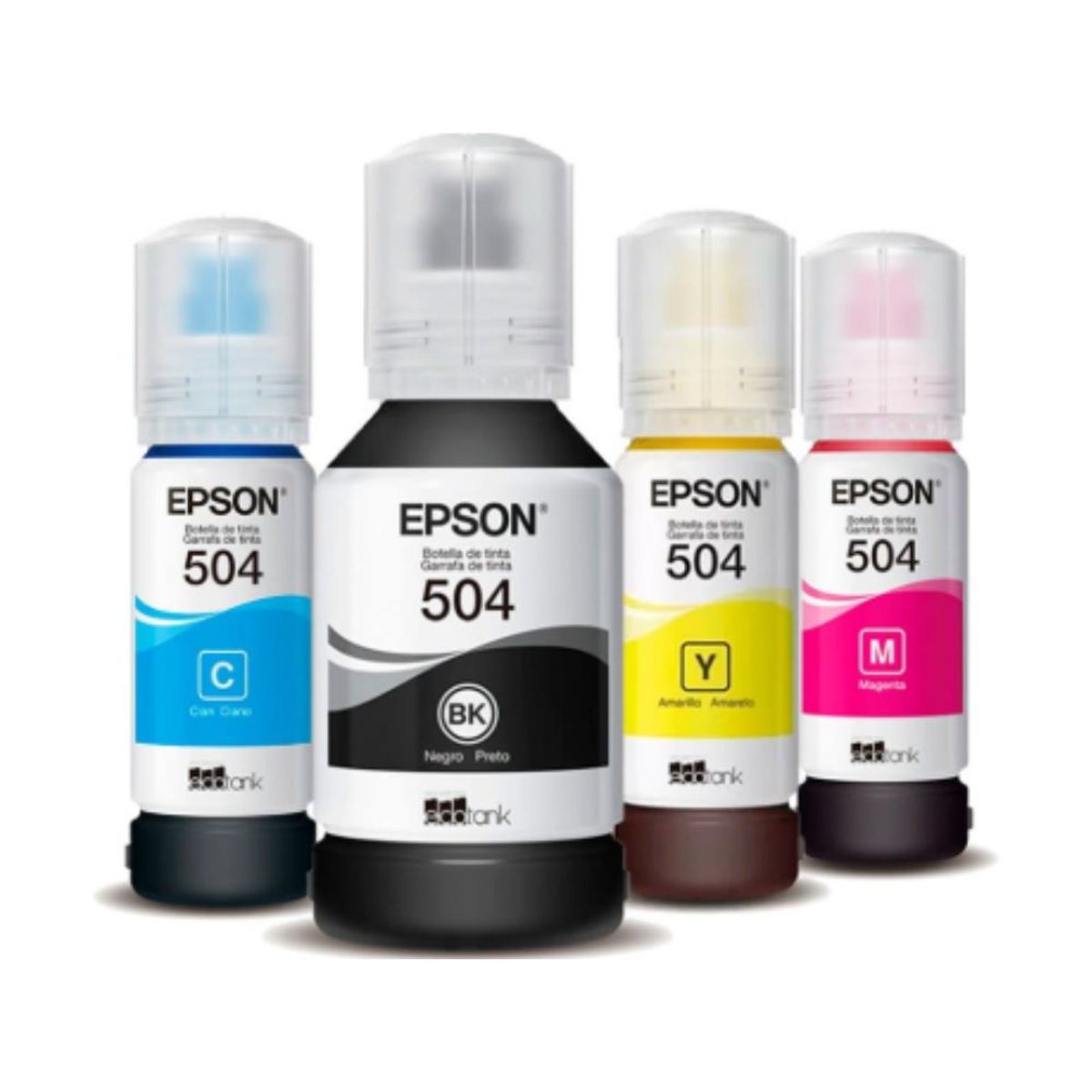 EPSON - Kit Pack Botella Tinta Epson  T504 Negro Cian Magenta Amarillo