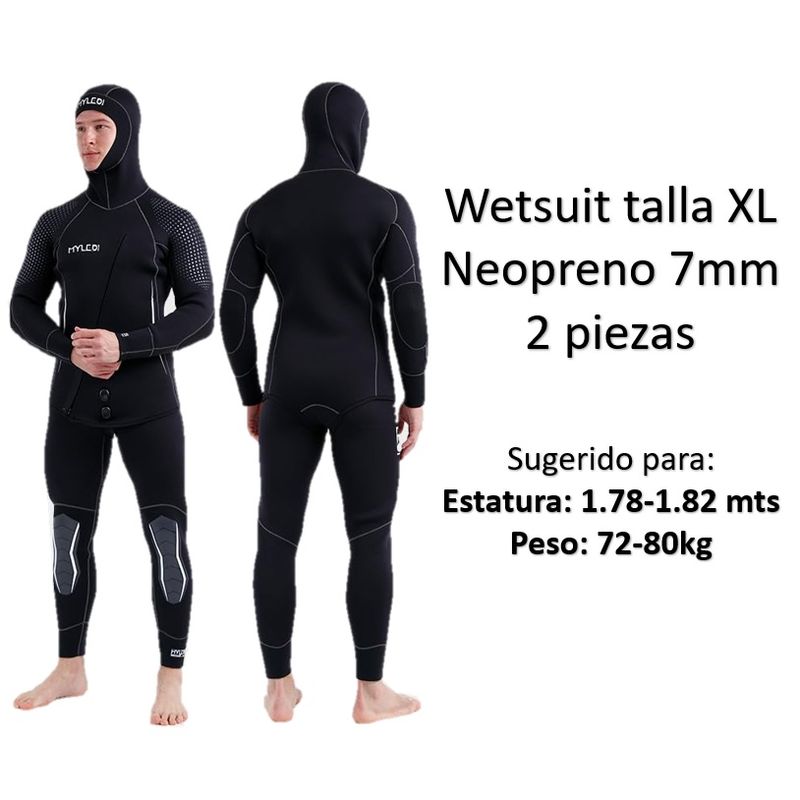 GENERICO - Wetsuit XL neopreno 7mm 2 piezas