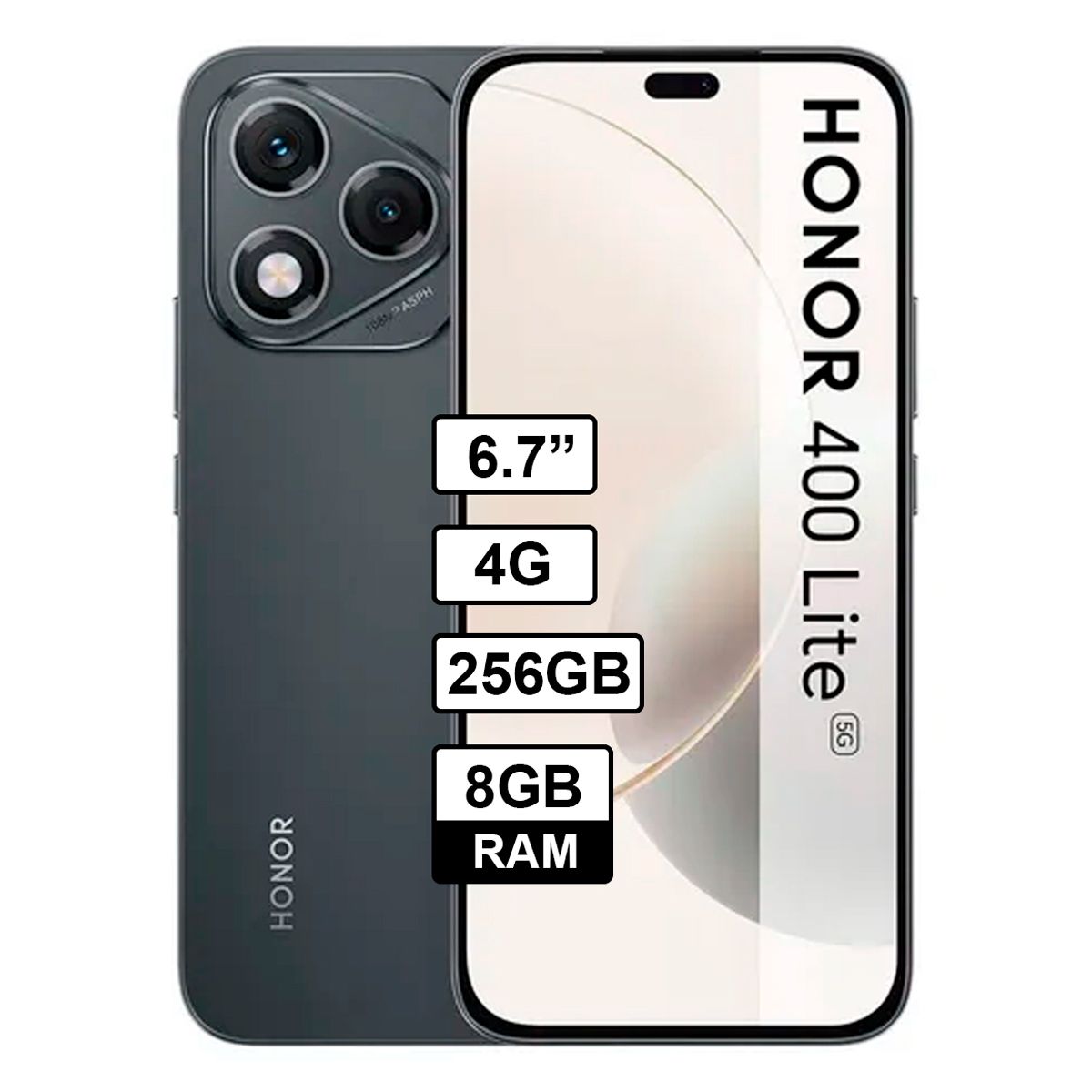 HONOR - Celular HONOR 400 LITE 4G 8GB RAM - 256GB - Color Negro