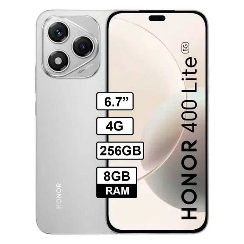 HONOR - Celular HONOR 400 LITE 4G 8GB RAM - 256GB - Color Plateado