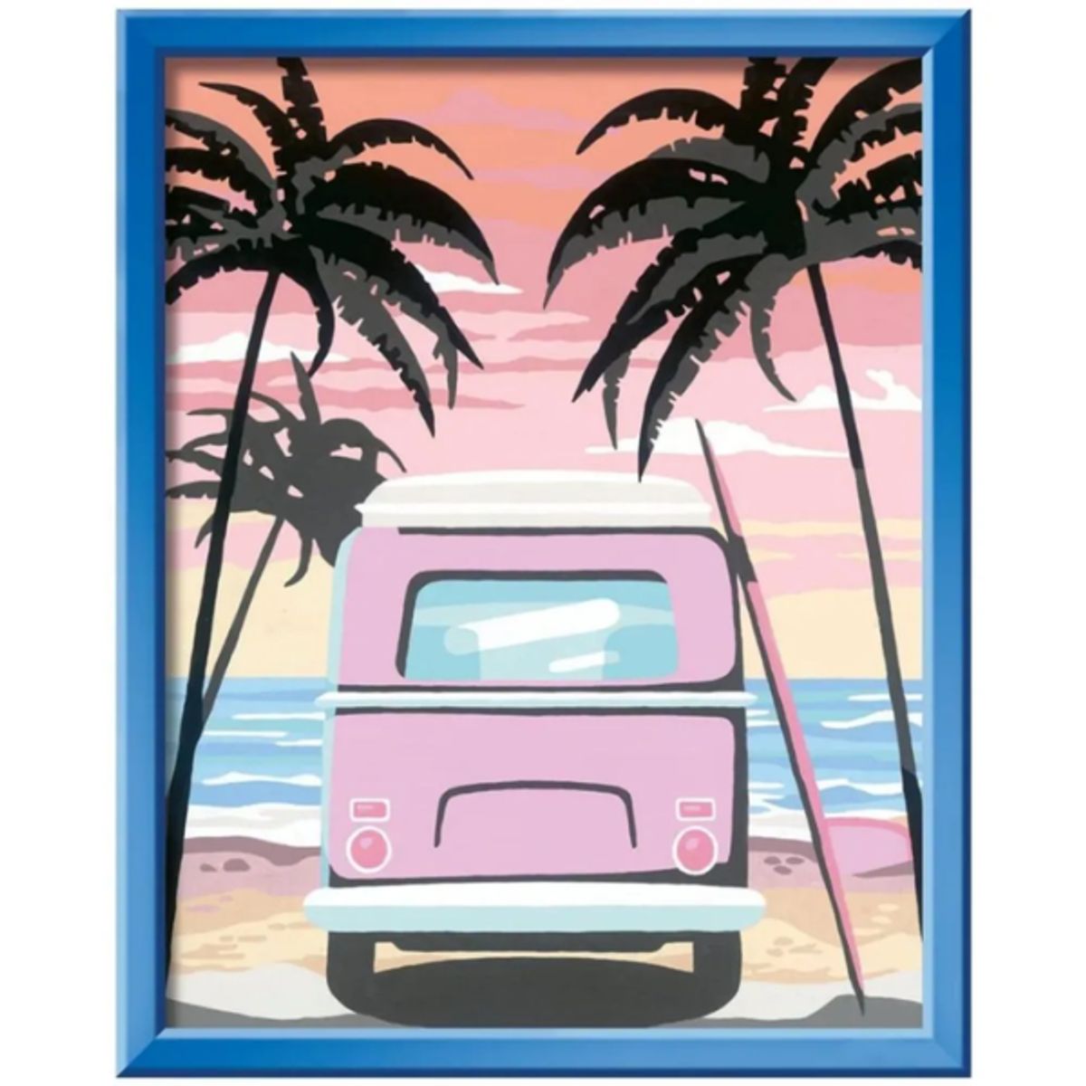 RAVENSBURGER - Lienzo pinta por números vida de playa