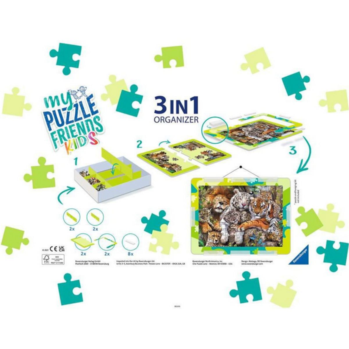 RAVENSBURGER - Organizador de rompecabezas 3 en 1