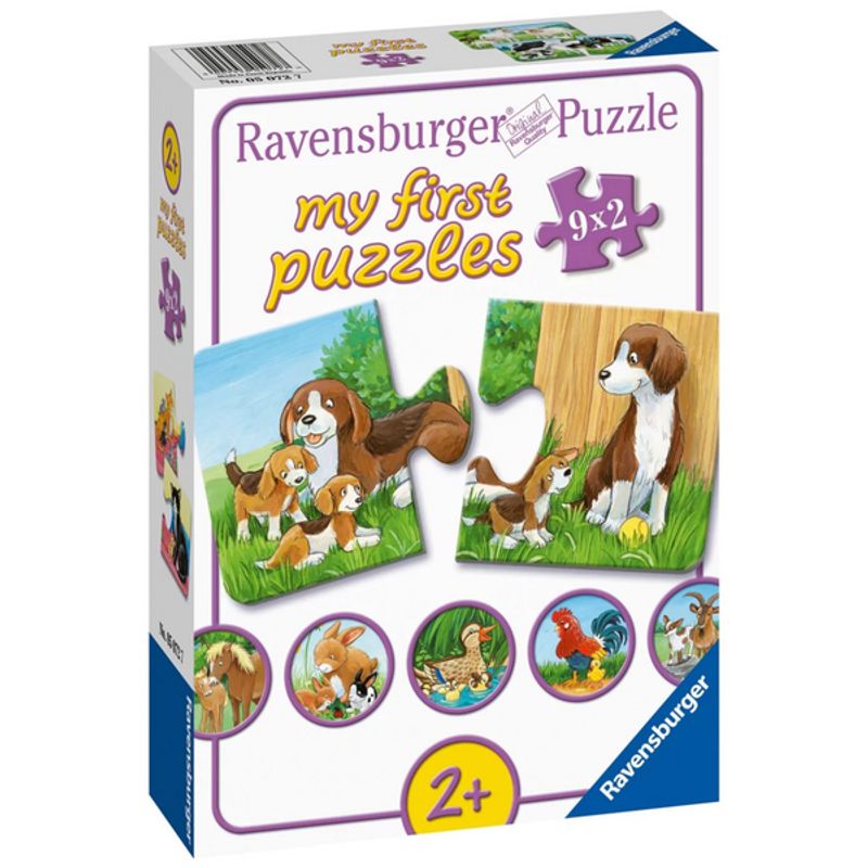 RAVENSBURGER - Rompecabezas Mi Primer Puzzle 9x2 Animales de la granja