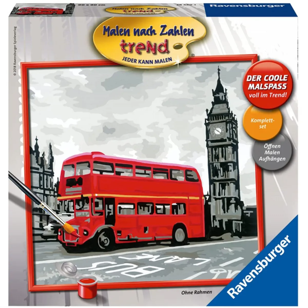 RAVENSBURGER - Lienzo pinta por números Londres
