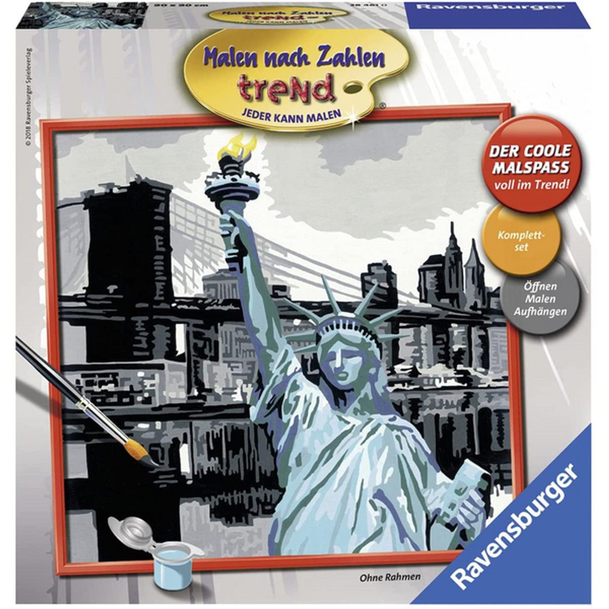 RAVENSBURGER - Lienzo pinta por números Nueva York
