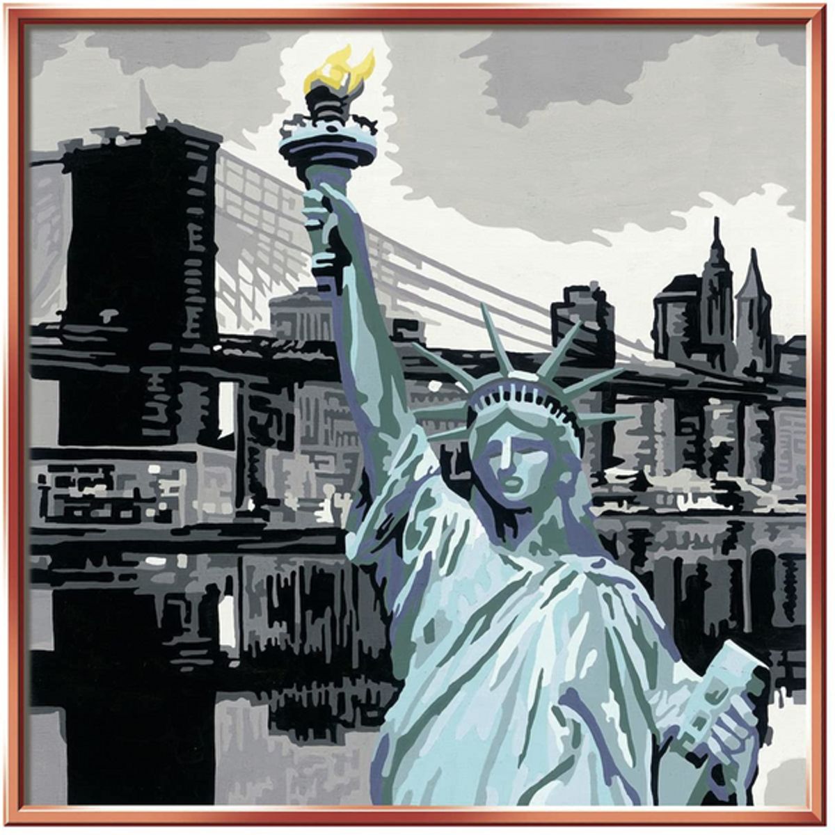 RAVENSBURGER - Lienzo pinta por números Nueva York