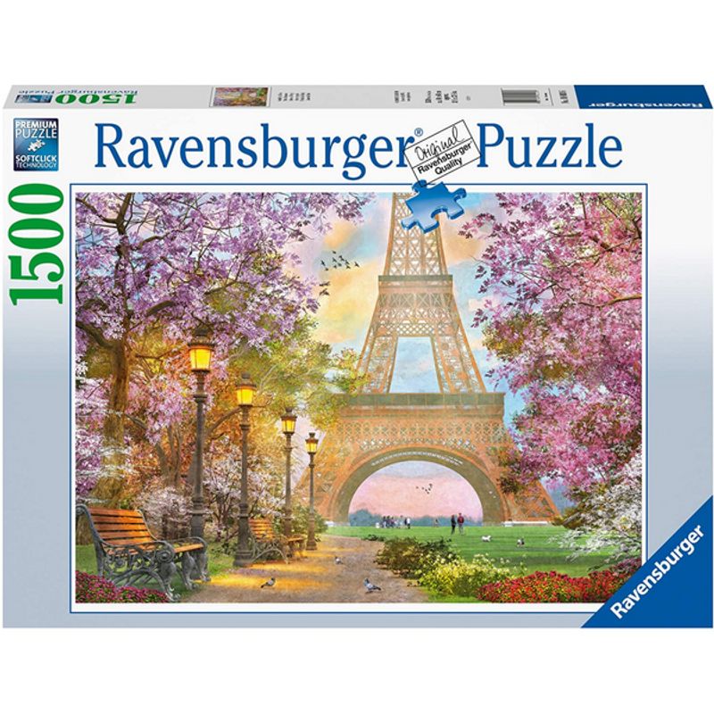 RAVENSBURGER - Rompecabezas 1500 pz romance en París