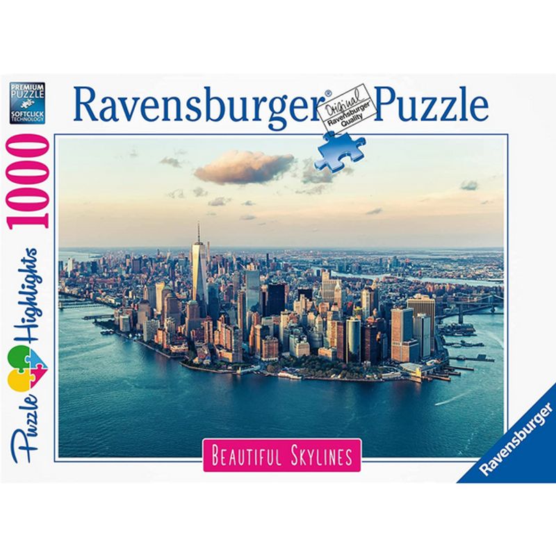 RAVENSBURGER - Rompecabezas 1000 pz skyline Nueva York