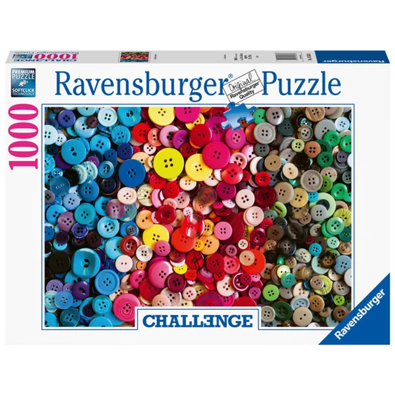 RAVENSBURGER - Rompecabezas 1000 pz reto de botones