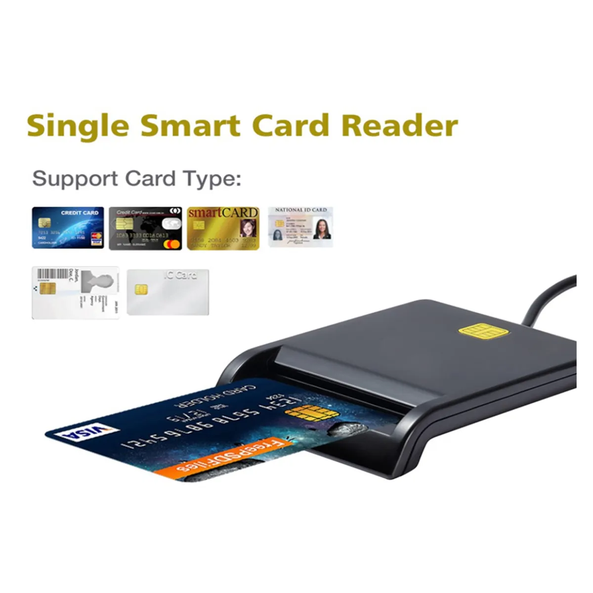 GENERICO - Lector dni smart card reader lector usb dni electronico tarjeta