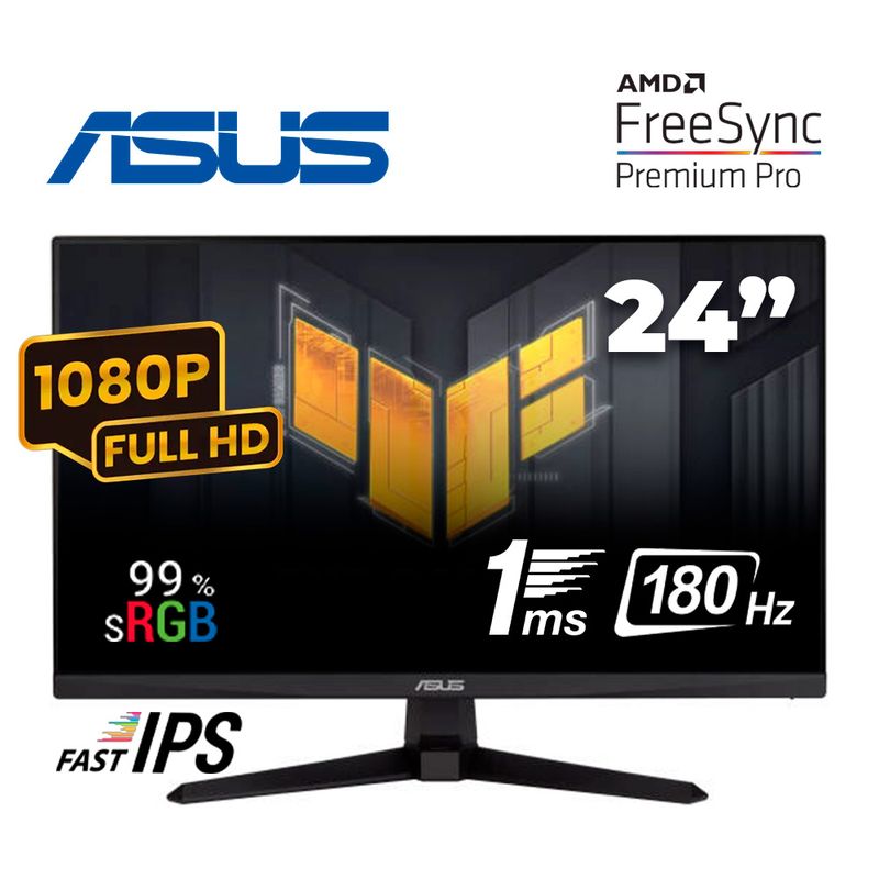 ASUS - MONITOR PLANO GAMING ASUS TUF VG249Q3A 238 FHD IPS 180HZ