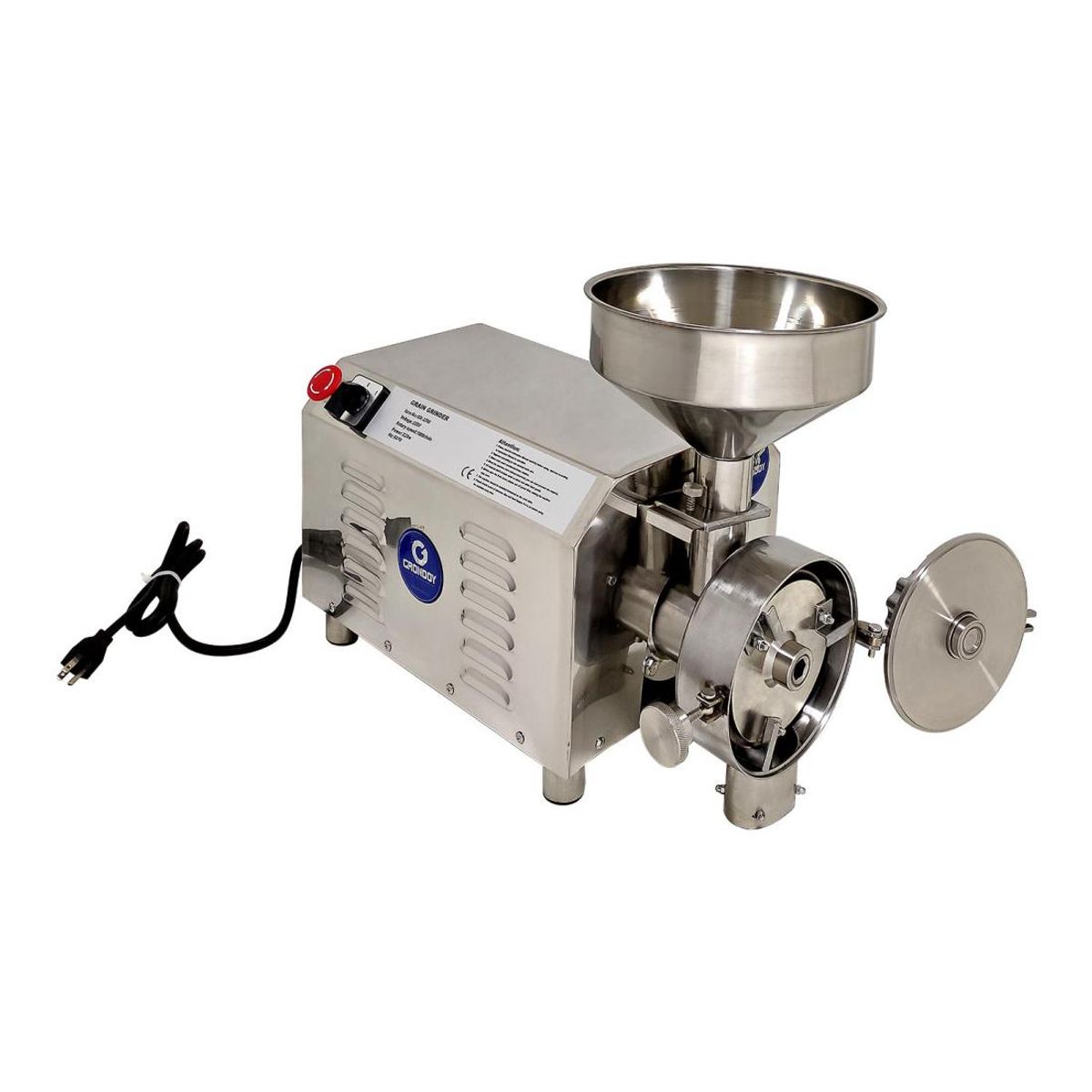 GRONDOY - Molino de Granos Secos 2HP - Molienda Rápida para Harinas y Cereales