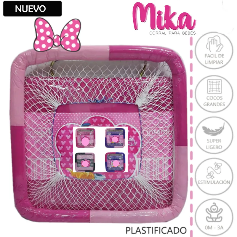 GENERICO - Corral para Bebes Plegable Mika Niña