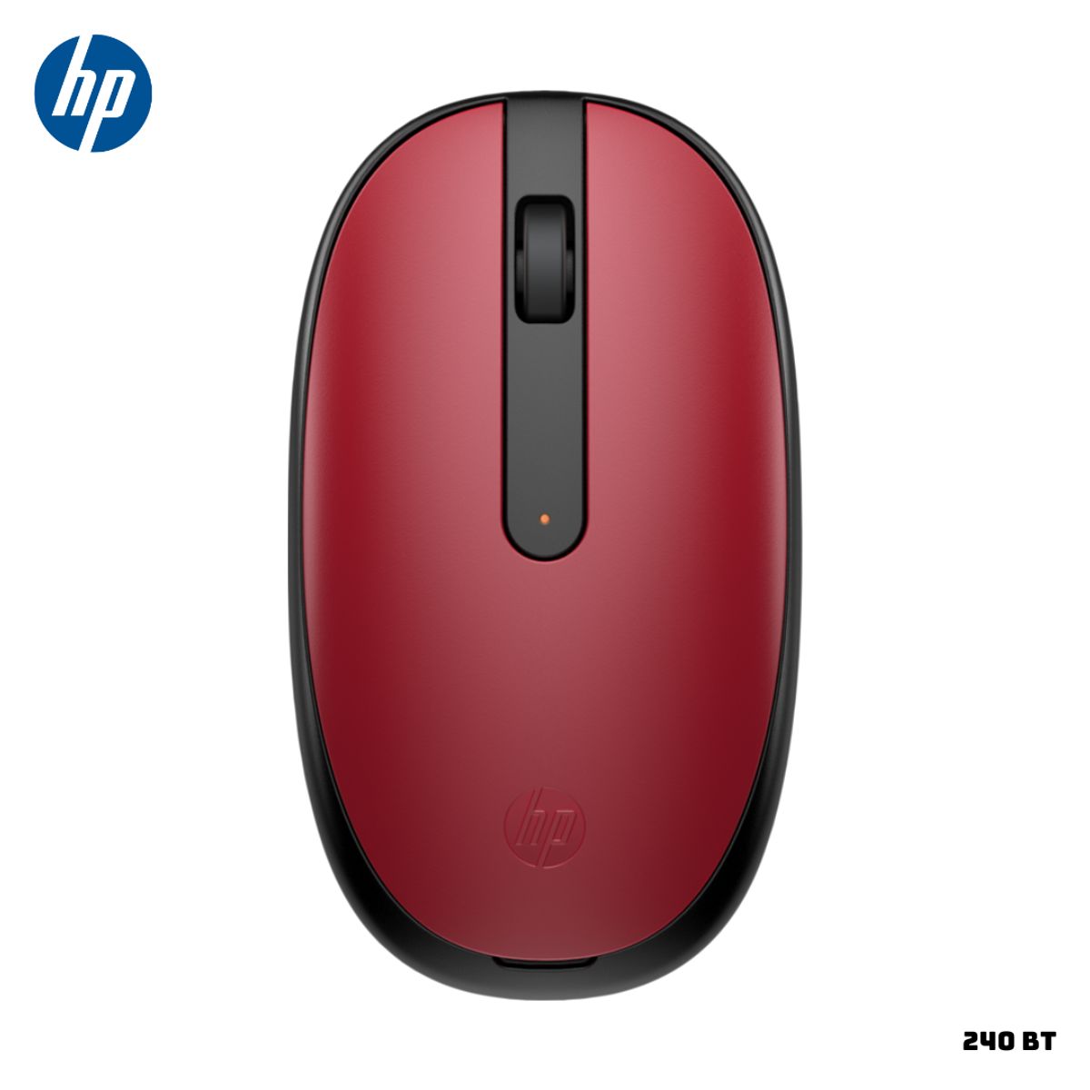HP - MOUSE INALAMBRICO HP 240 DISEÑO AMBIDIESTRO 1600 DPI - ROJO