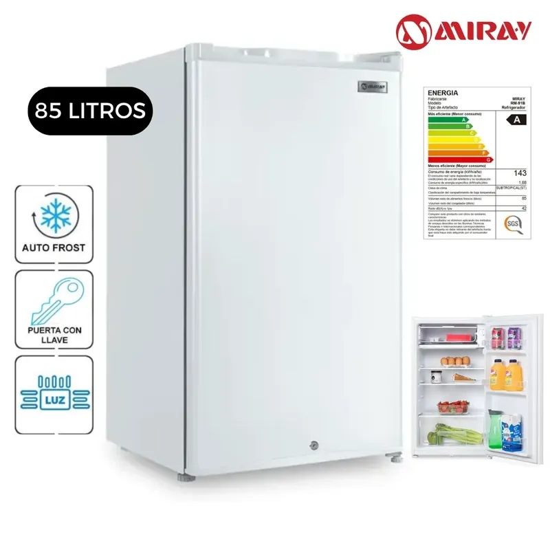 MIRAY - Frigobar Miray RM-91B 85 L- Blanco