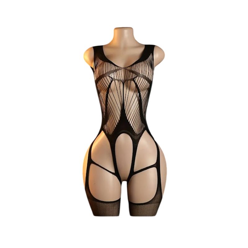 GENERICO - LENCERIA MALLA  CORPORAL CATSUIT ENTERISO