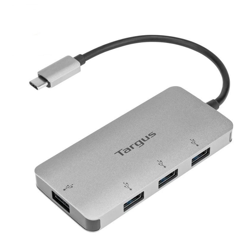 TARGUS - HUB Targus ACH226, USB C a 4 Puertos 3.0 Windows/Mac/Chromebook