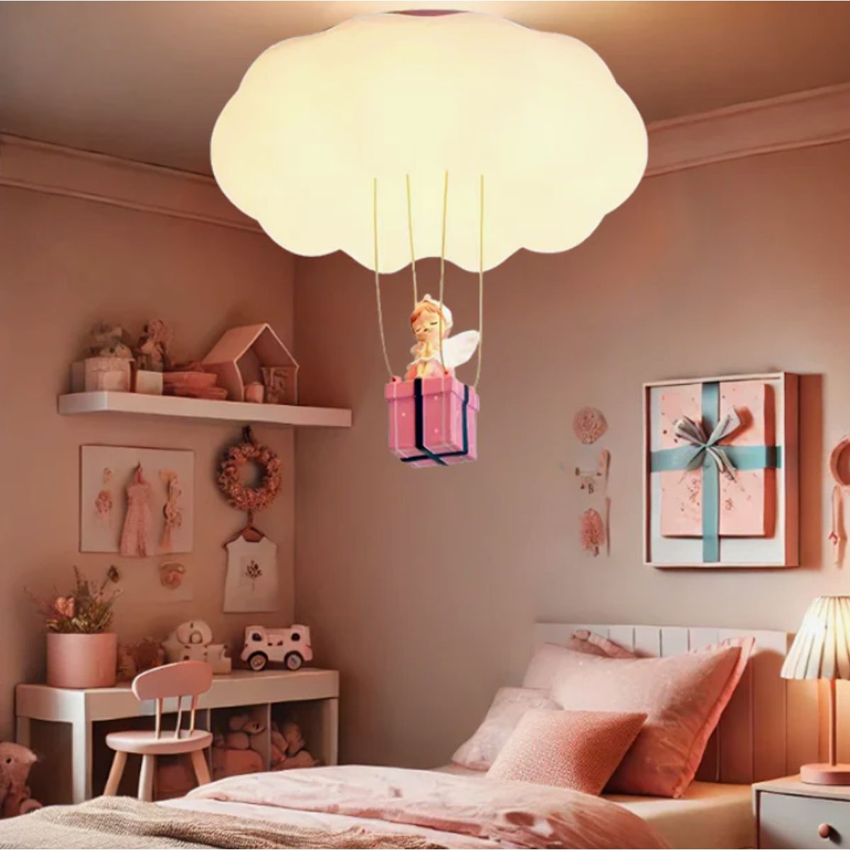 GENERICO - Lámpara de Techo Infantil  Little Angel  56W Led 3 en 1