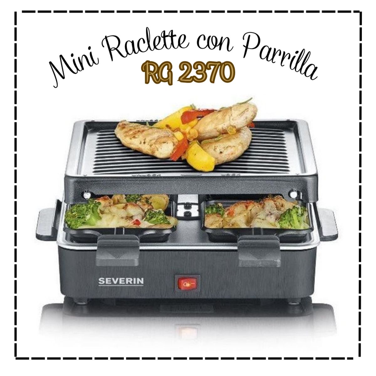 SEVERIN - Mini Raclette con Parrilla SEVERIN - RG 2370