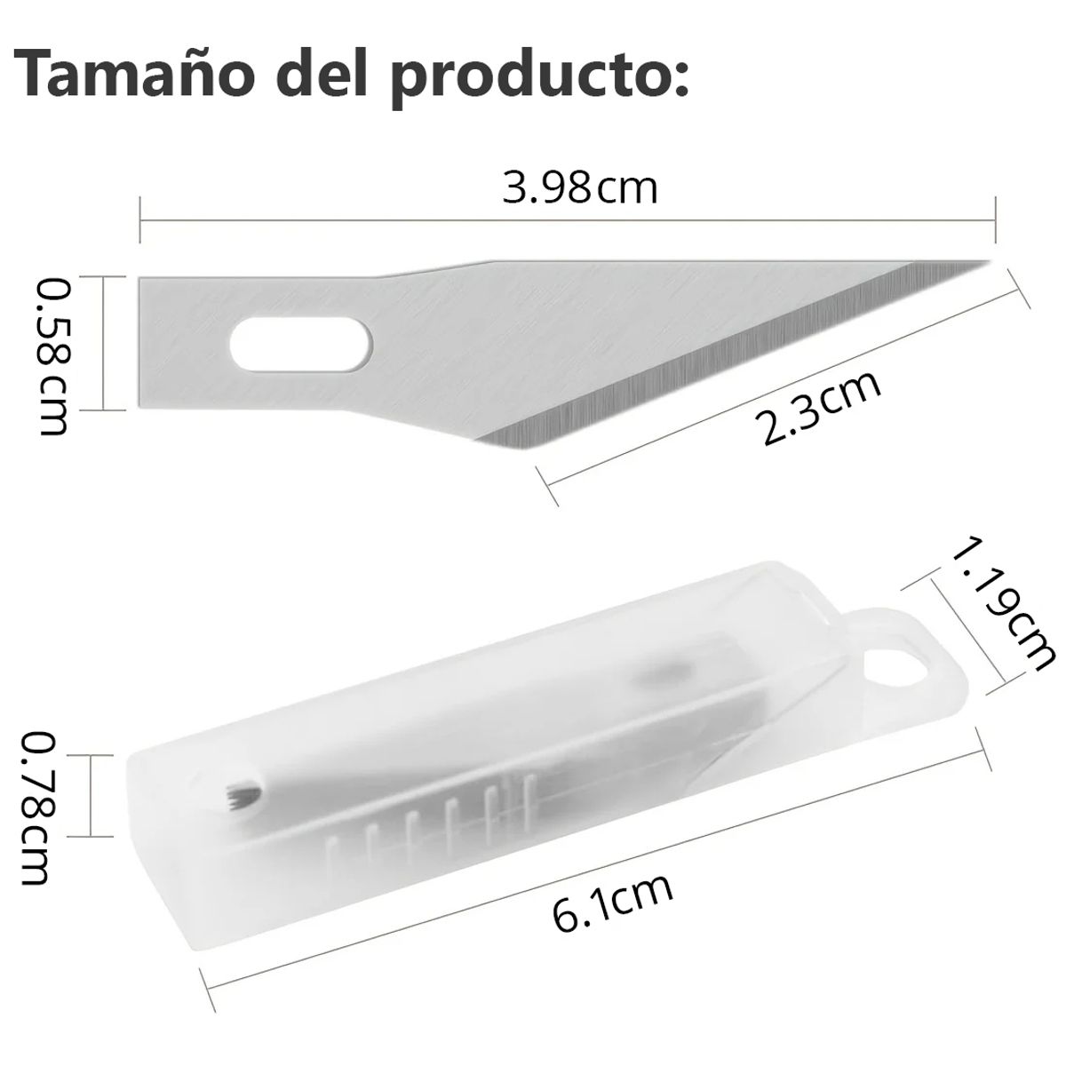 GENERICO - Cutter bisturí escalpelo de precisión / 2 und.