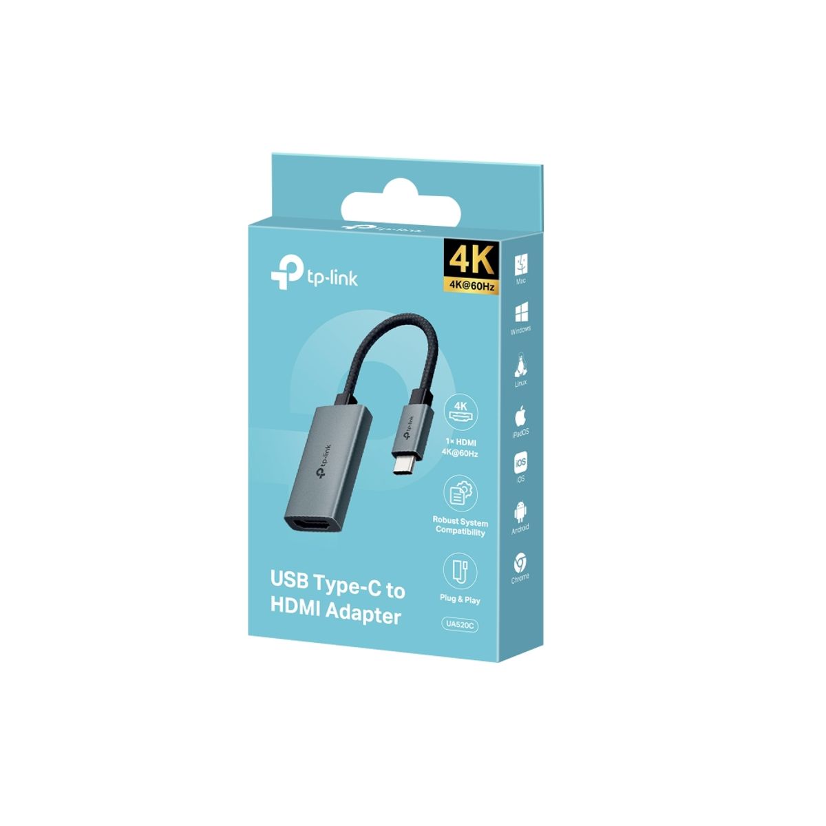 TP LINK - Adaptador de USB tipo C a HDMI UA520C TP-LINK