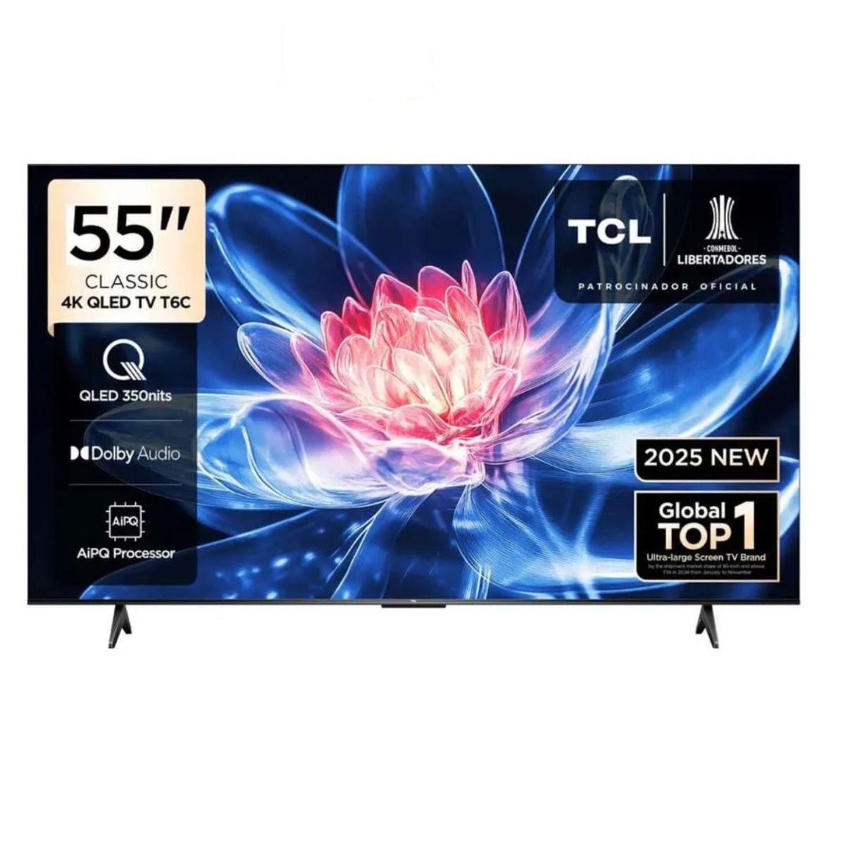 TCL - Televisor TCL 55 55T6C 4K UHD QLED Google TV