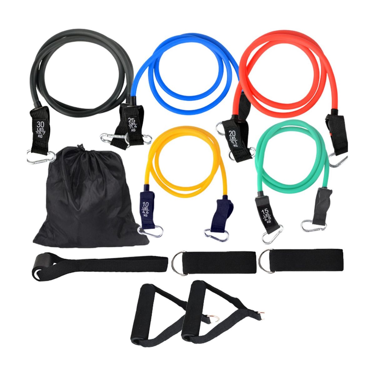 GENERICO - Juego Ligas de Resistencia  Entrenamiento Pro. Fitnes 150 LB.