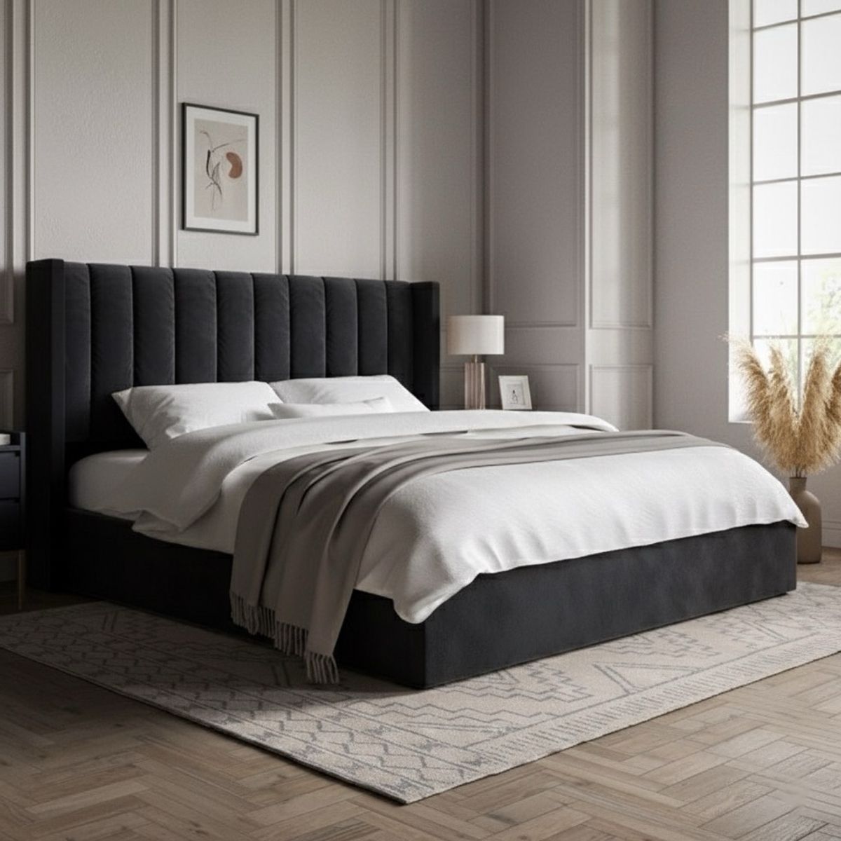 GENERICO - Cama Box Tarima Dark Queen La Industria