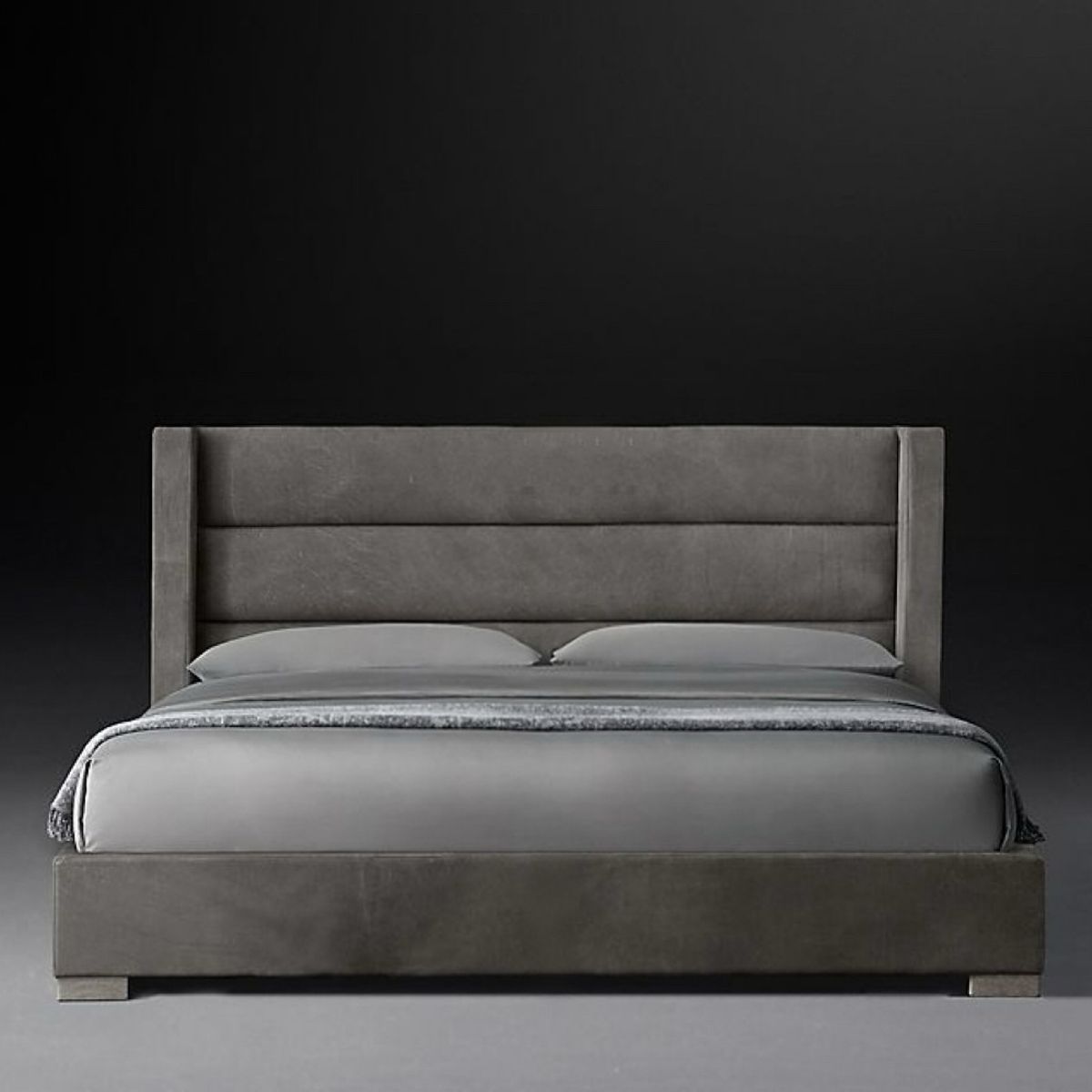 GENERICO - Cama Box Tarima Silver Gris King La Industria