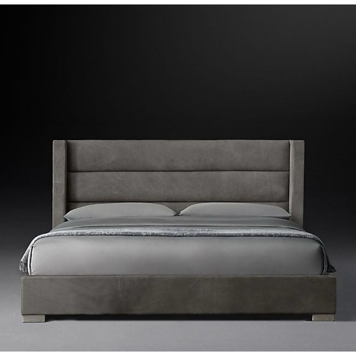 GENERICO - Cama Box Tarima Silver Gris King La Industria