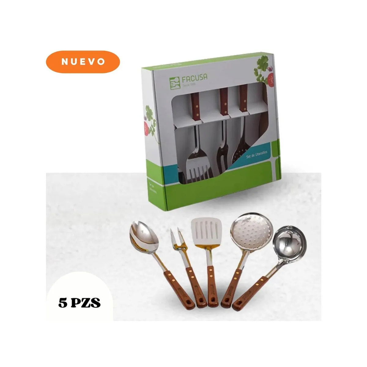 FACUSA - Juego de Utensilios FACUSA  5 Piezas M