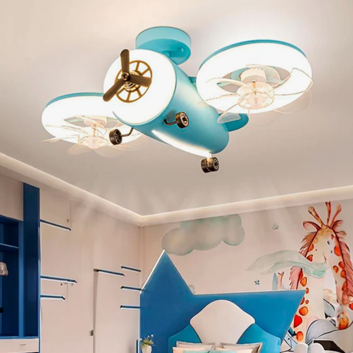 GENERICO - Lámpara de Techo Infantil  Aero Dream 54W Led 3 en 1