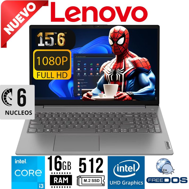 LENOVO - Laptop LENOVO V15 G4 IRU 156´ FHD Core I3-1315U RAM 16GB SSD 512GB Free Dos
