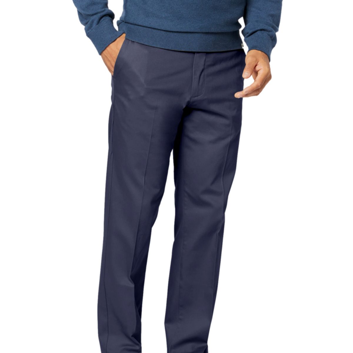 DOCKERS - Pantalón Hombre Signature Khaki Straight Fit Azul Dockers