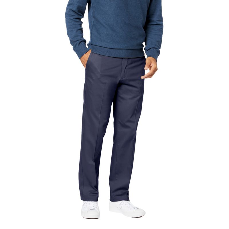 DOCKERS - Pantalón Hombre Signature Khaki Straight Fit Azul Dockers