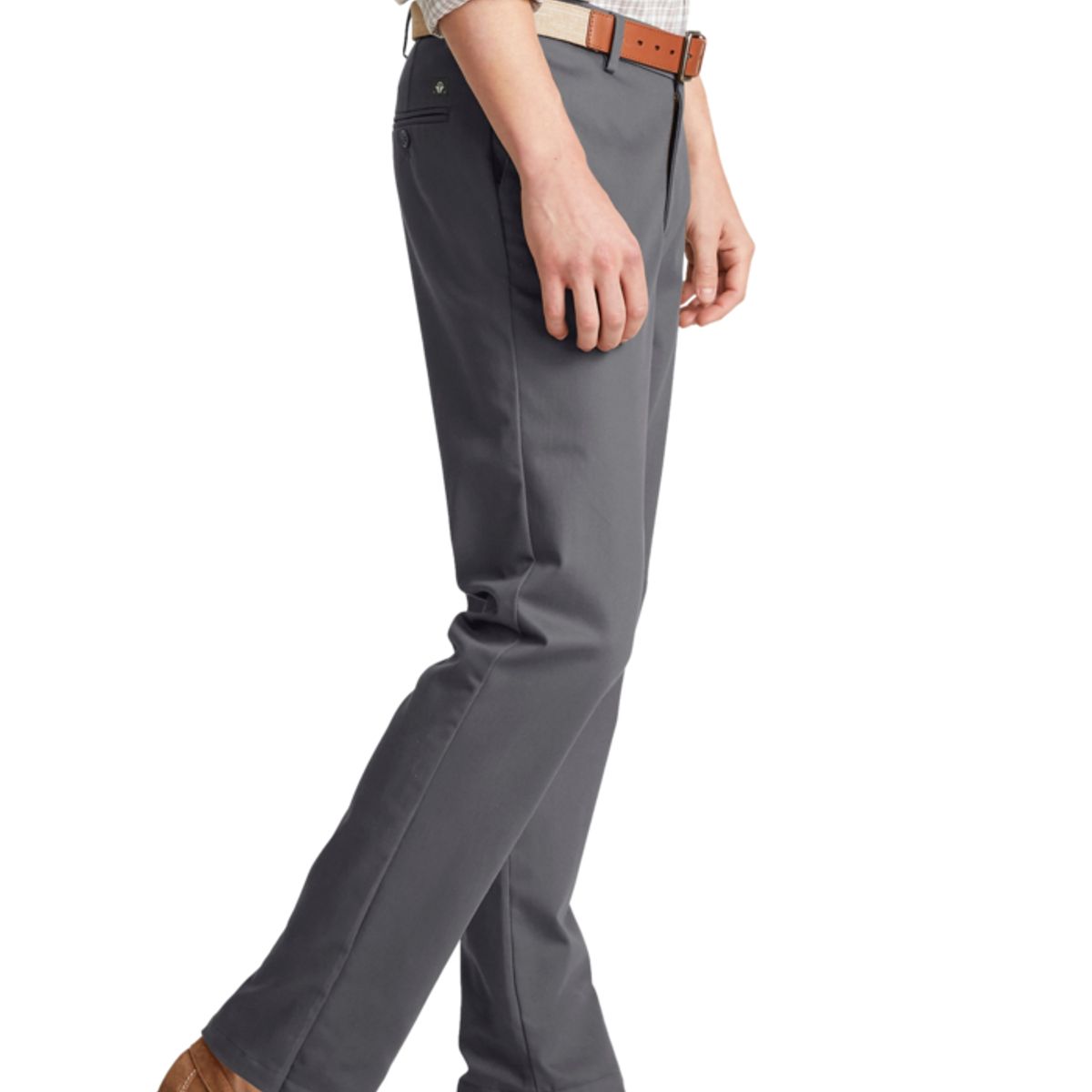 DOCKERS - Pantalón Hombre Signature Iron Free Khaki Slim Fit Gris Dockers