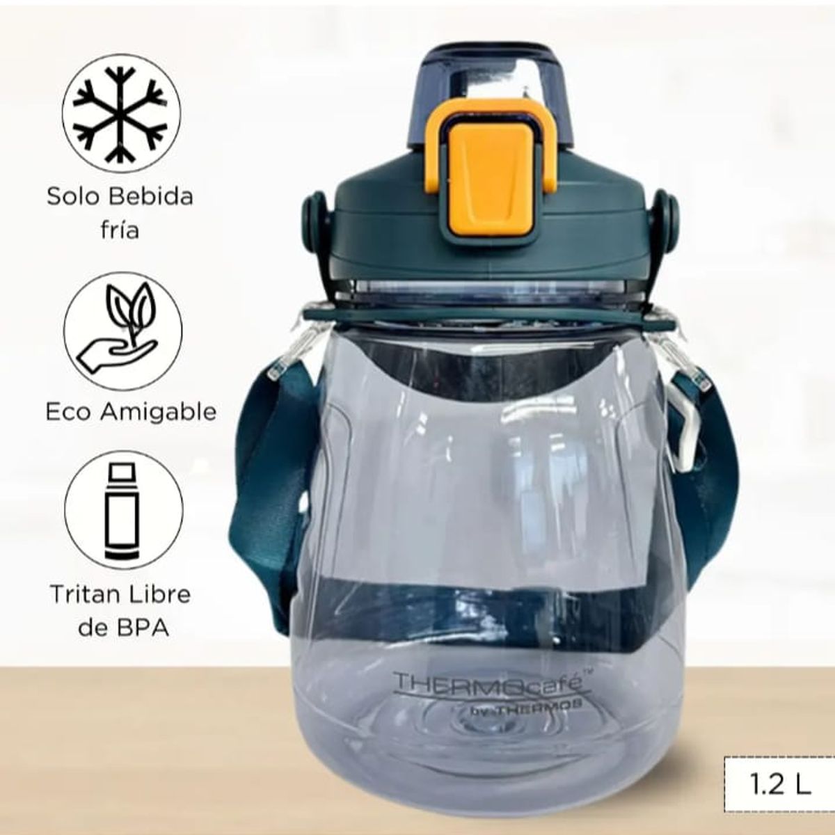 THERMOS - BOTELLA  GO AZUL THERMOS DE 1.2 LT  DE USO DEPORTIVO U OFICINA