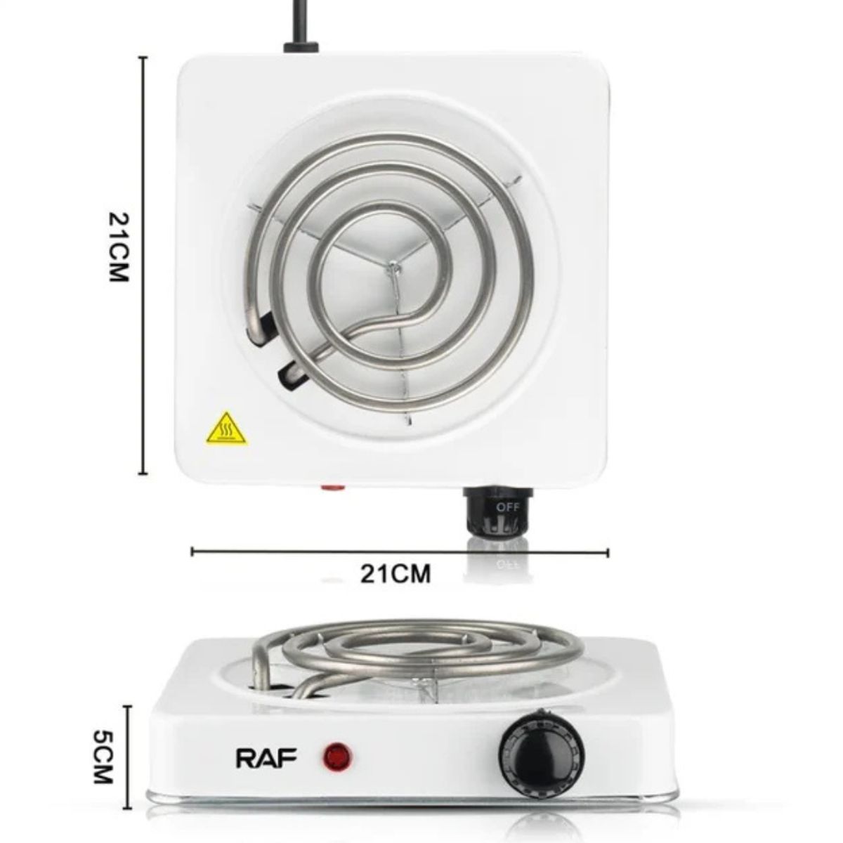 GENERICO - Cocina Eléctrica 1 Hornilla Espiral RAF 1000 W
