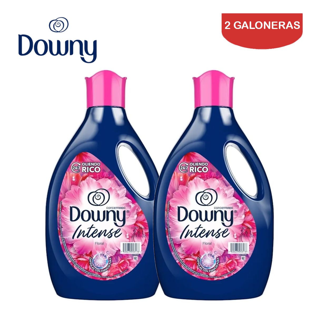 DOWNY - Suavizante 2.6 litros floral DOWNY Intense. Pack 2 galones
