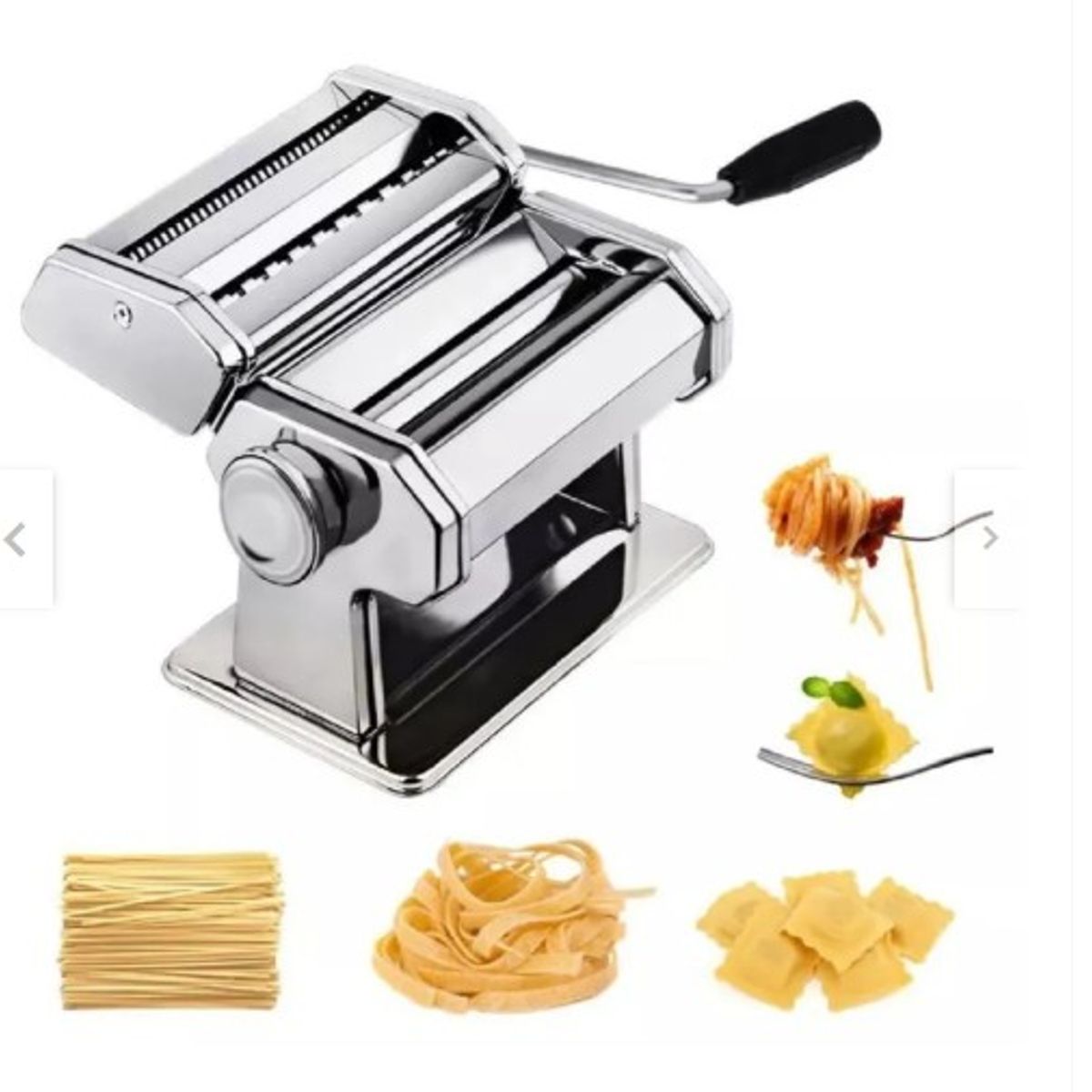 GENERICO - Maquina Molino Hacer Pasta Spaguetti Manual Grosor Ajustable