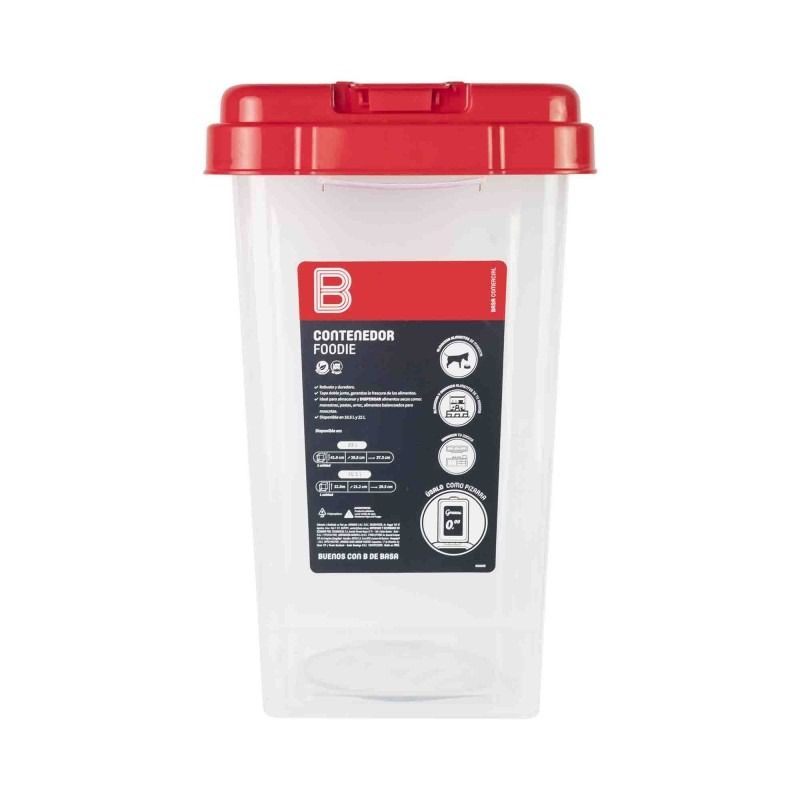 BASA - Contenedor Foodie 10L ROJO