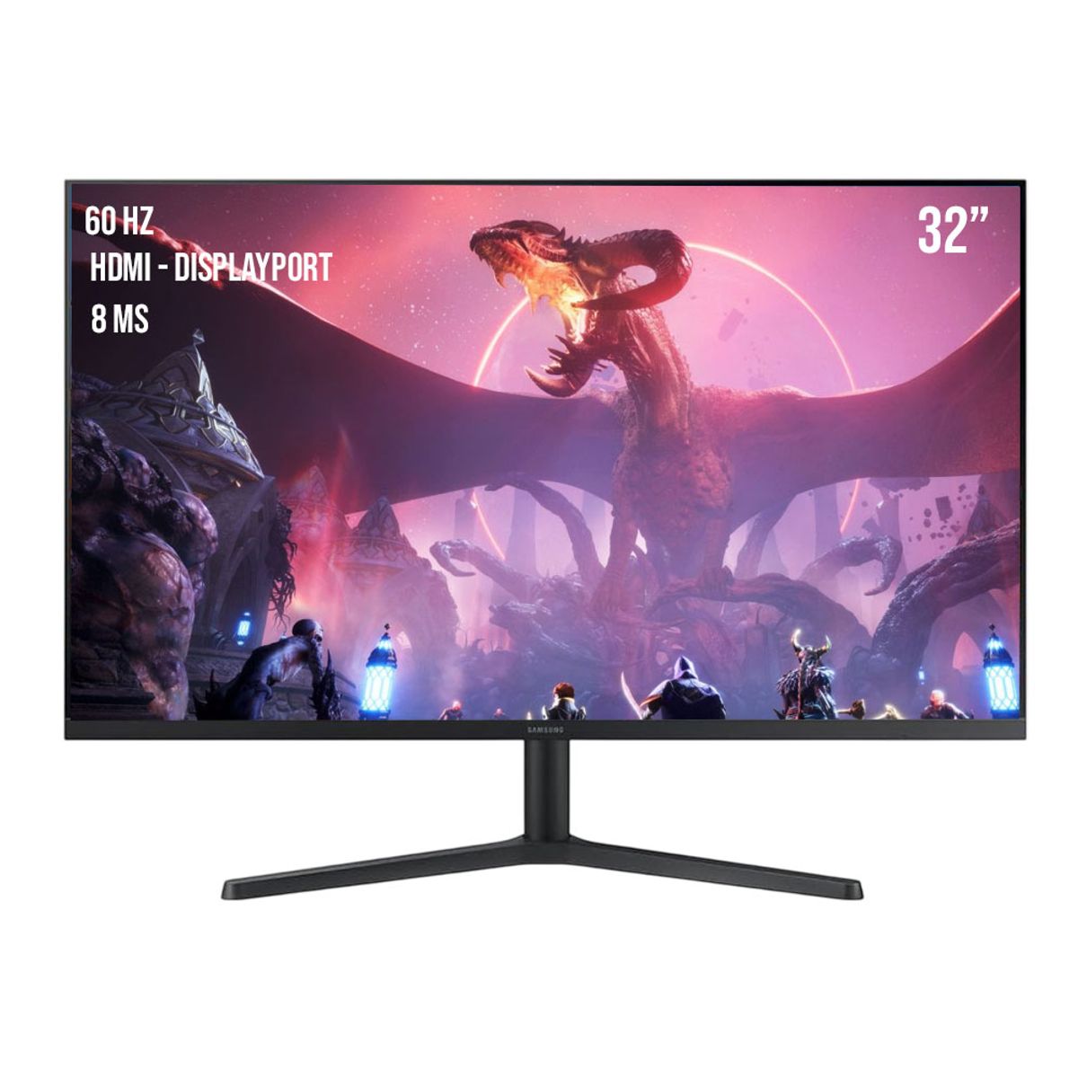 SAMSUNG - MONITOR SAMSUNG LS32B300NWNXGO, Essential, 32" VA,PLANO  FHD FreeSync