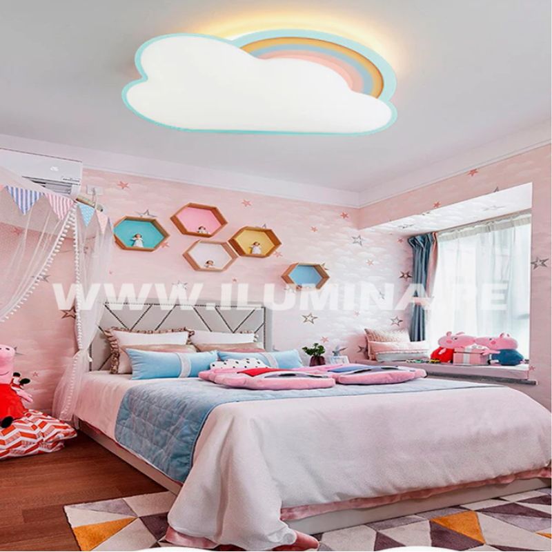 GENERICO - Lámpara de Techo Infantil  Rainbow 45W Led 3 en 1