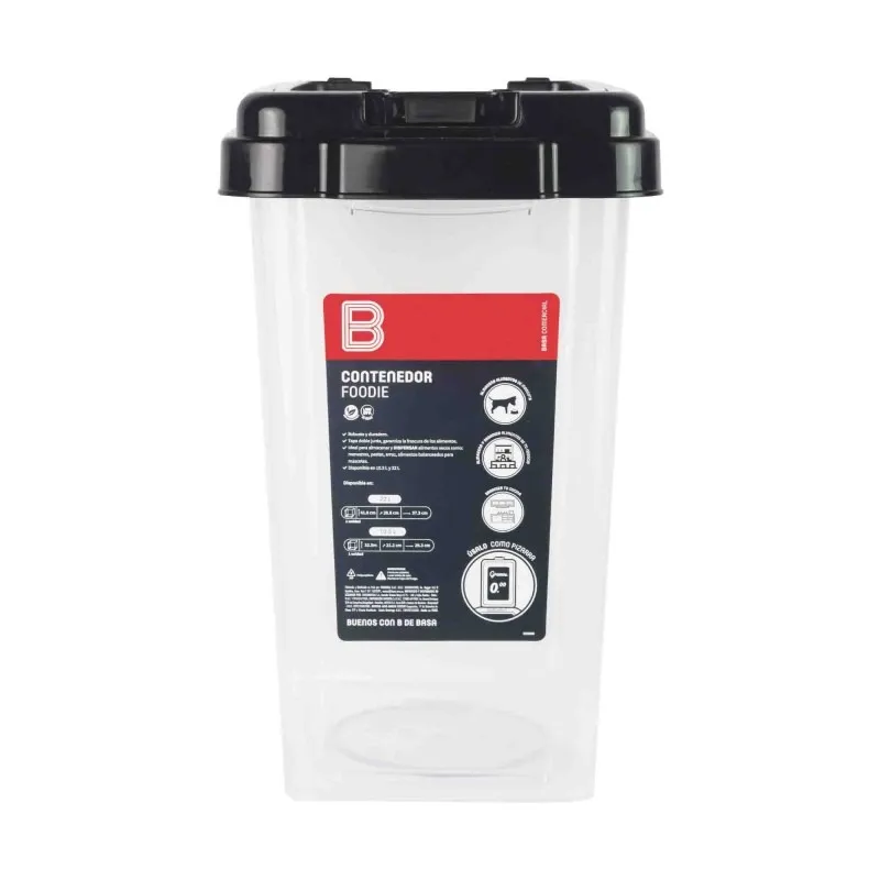 BASA - CONTENEDOR FOODIE  10.L NEGRO