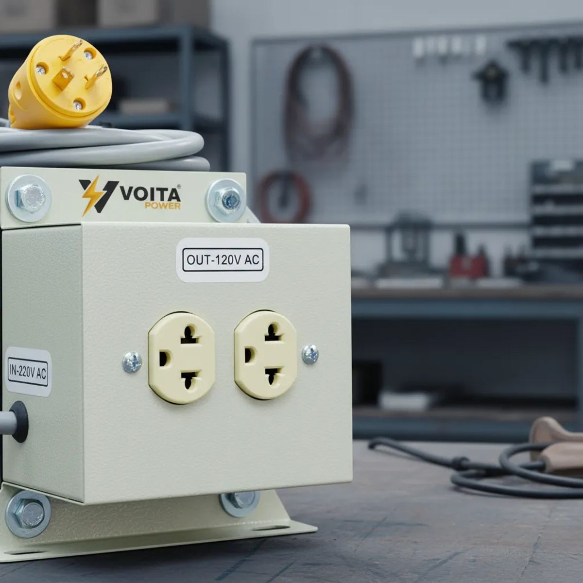 Autotransformador monofásico VOITA POWER 220V a 120V 1500W, marca VOITA POWER - Foto 2