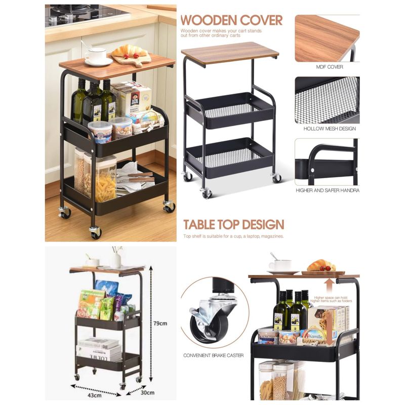 GENERICO - MESA MULTIUSO CON RUEDAS